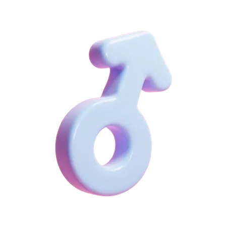 3 D Gender Symbol Icon Illustration Or 3 D Man Icon Illustration 3D Icon