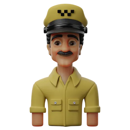 Male Taxi Driver  3D Icon