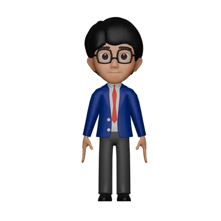 남자 선생님  3D Icon