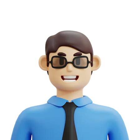 Male Teacher Character 3D Icon
