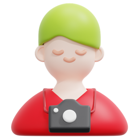 Male Tourist  3D Icon