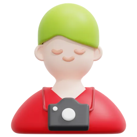 Male Tourist  3D Icon