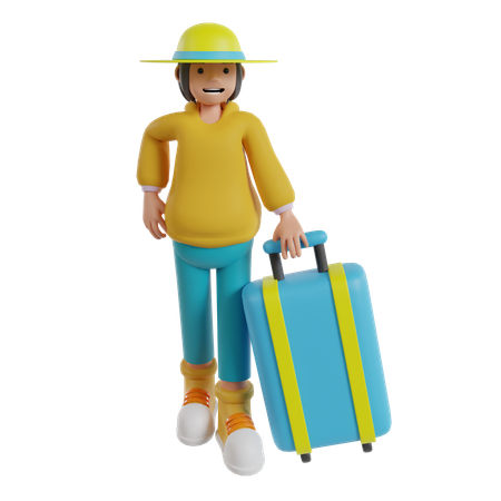 Male Tourist  3D Icon