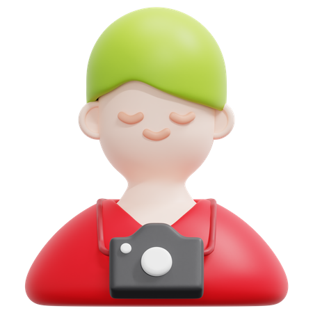 Male Tourist  3D Icon