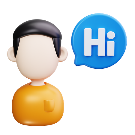 Male Translator  3D Icon