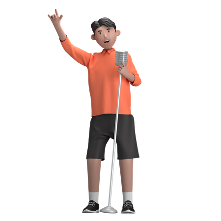 Male Vocalist  3D Icon