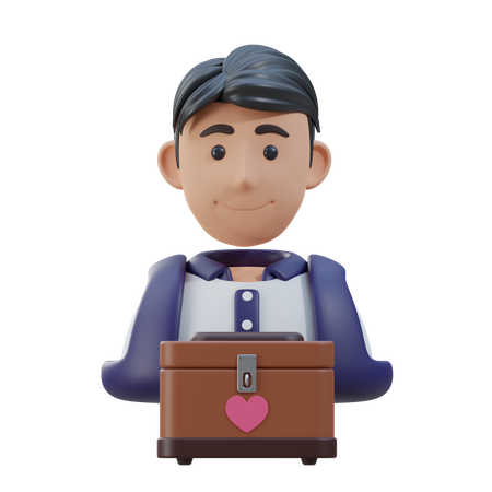 Male Volunteer  3D Icon