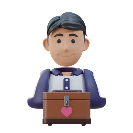 Male Volunteer  3D Icon