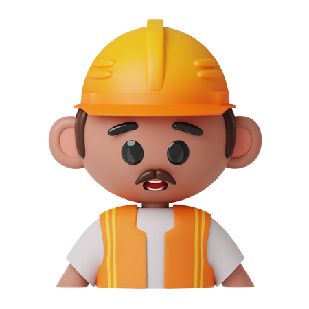 Male worker  3D Icon