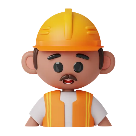 Male worker  3D Icon