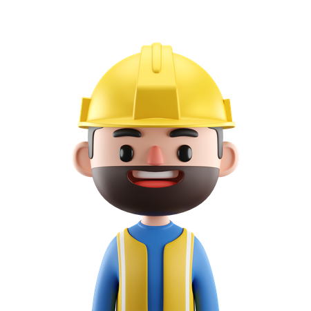 Male Worker 3D Icon