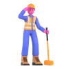 Male Worker With Hammer