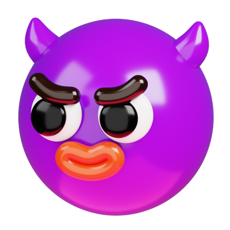 Emoji maléfique  3D Icon