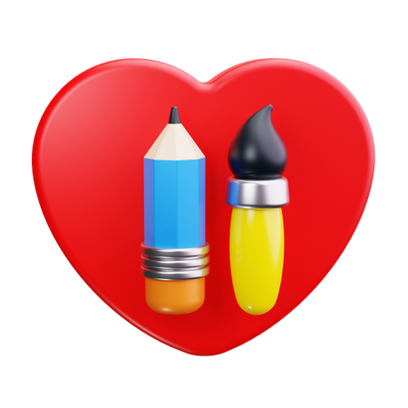 Malerei Liebe  3D Icon