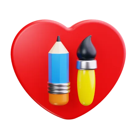 Malerei Liebe  3D Icon