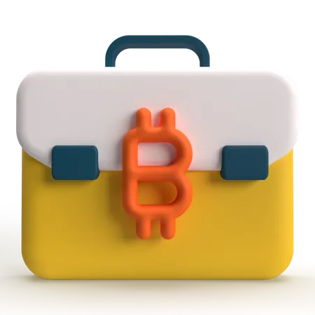 Maleta bitcoin  3D Icon
