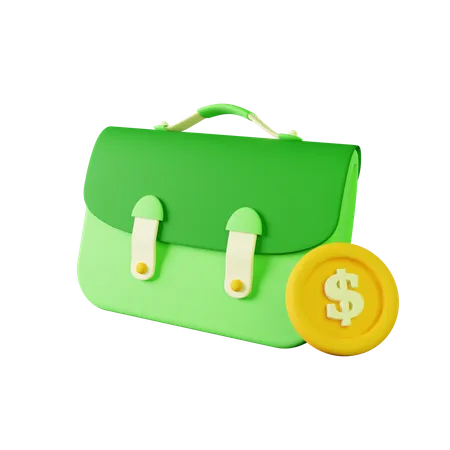 Maleta de dinheiro  3D Icon