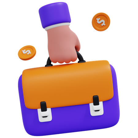 Maletín  3D Icon