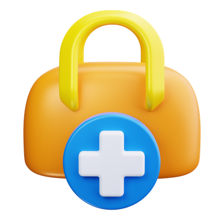 Bolsa de doctores  3D Icon