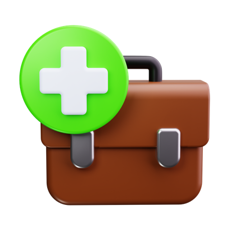 Bolsa de doctores  3D Icon