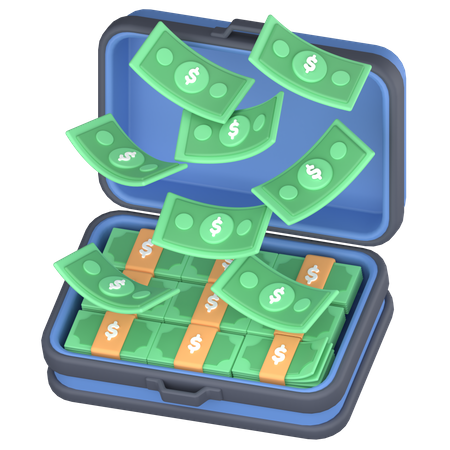 Maletín de dinero  3D Icon