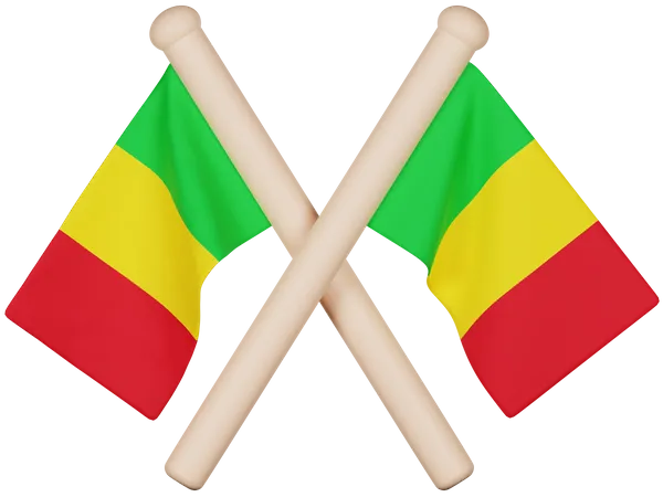 Mali Flag  3D Icon