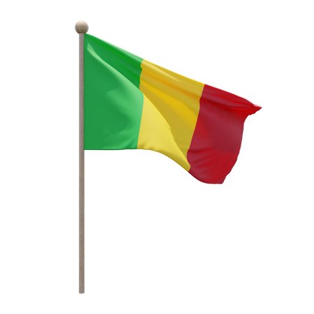 Petit mât de drapeau  3D Flag