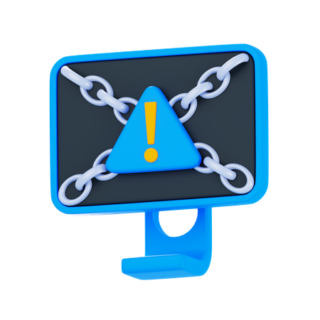 Malicious Website  3D Icon