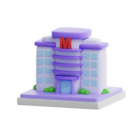3 D Mall Building 3D Icon