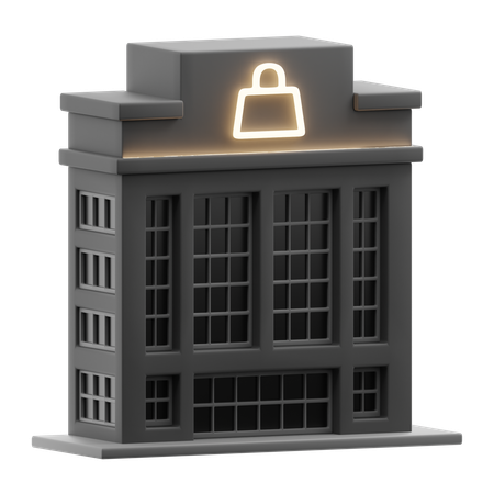 Mall building  3D Icon