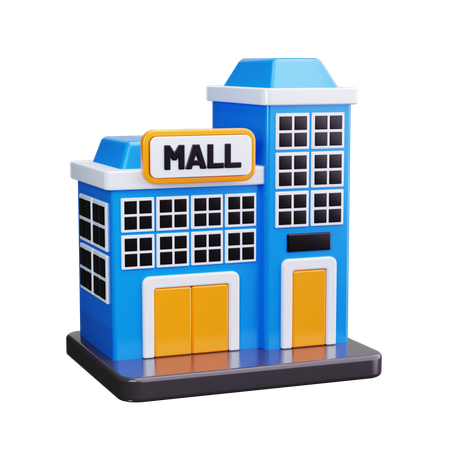 ショッピングモールの建物  3D Icon