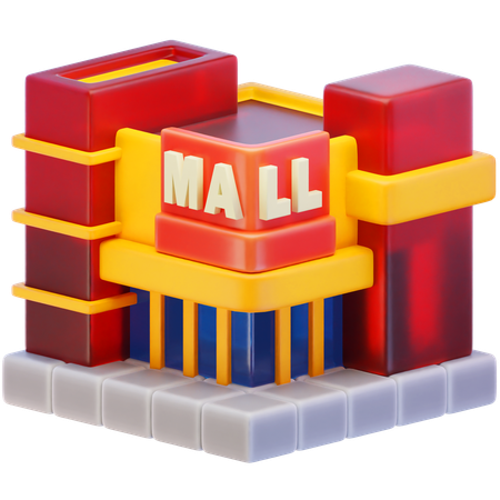 Mall Building  3D Icon