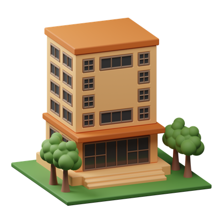 Mall building  3D Icon