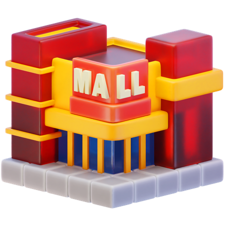 Mall Building  3D Icon