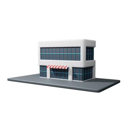 Mall Building 3D Icon