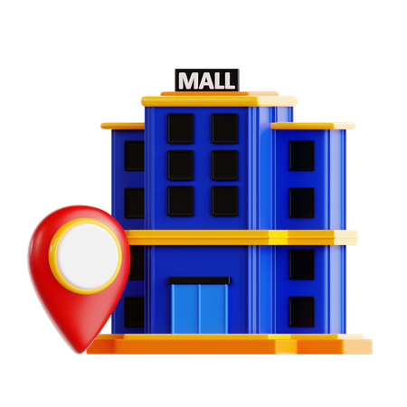 Mall Location  3D Icon