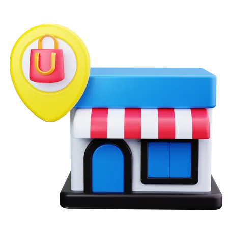 Mall Location  3D Icon