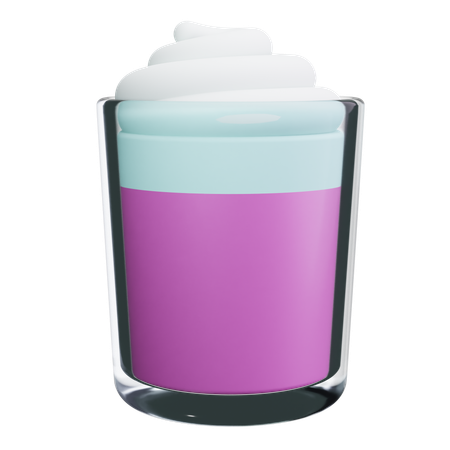 Batido de vainilla  3D Icon