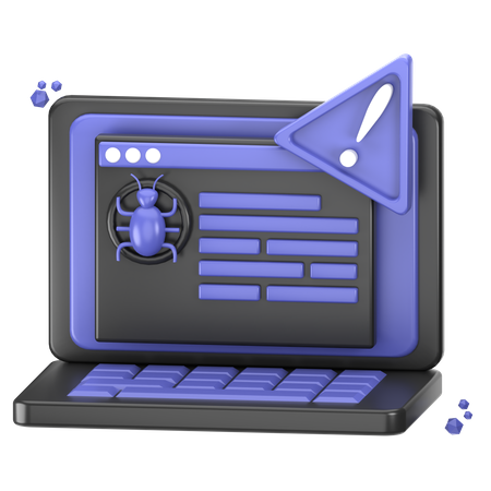 Malware-Angriff  3D Icon
