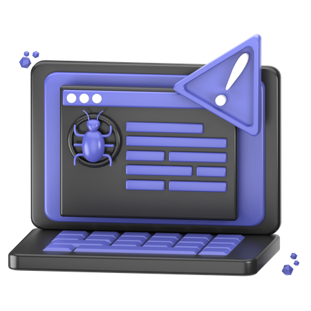 Malware-Angriff  3D Icon