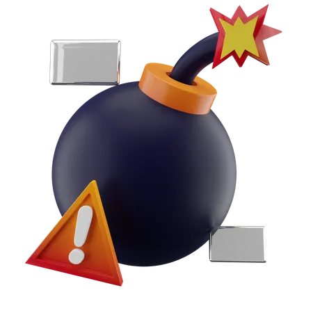 Malware Bomb 3D Icon
