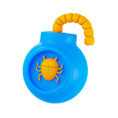 Malware-Bombe  3D Icon