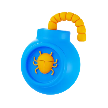 Malware-Bombe  3D Icon