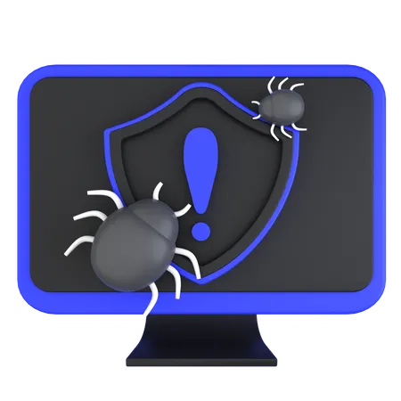 Malware Detection  3D Icon