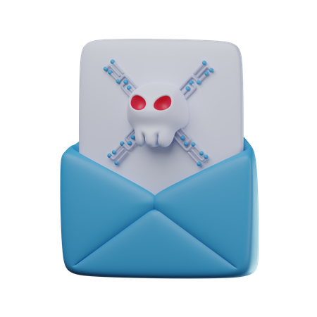 Malware Email  3D Icon