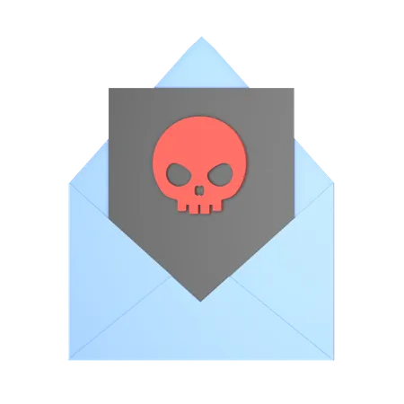 Malware in E-Mails  3D Icon