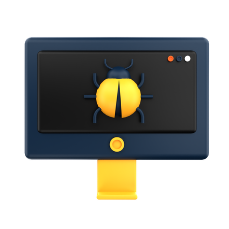 Malware informático  3D Icon