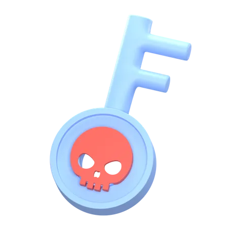 Malware Key  3D Icon