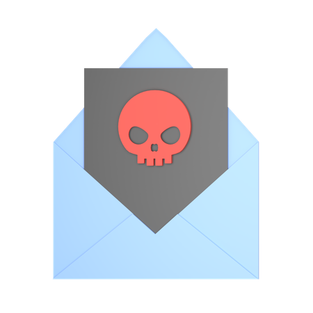 Malware em e-mail  3D Icon