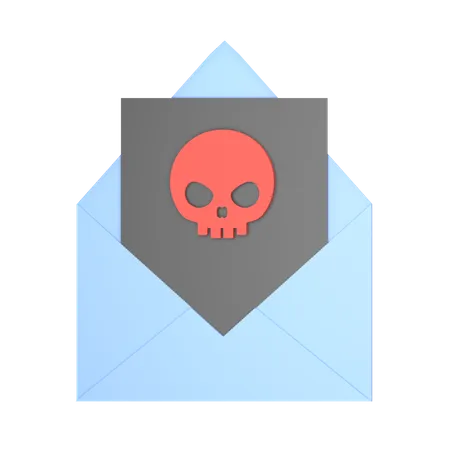 Malware em e-mail  3D Icon